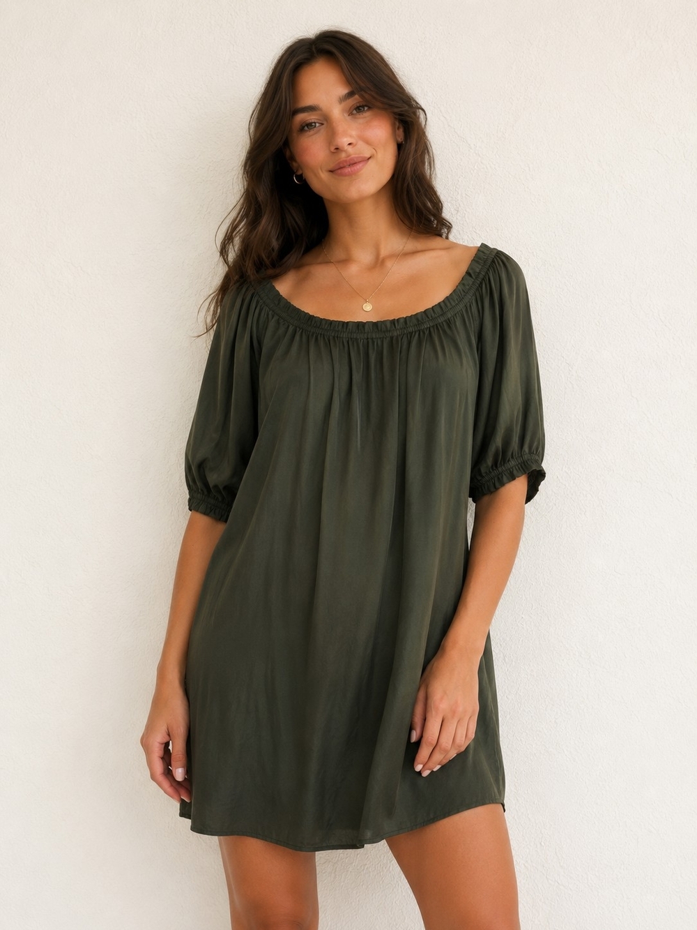 H&M Olive Green Mini Dress